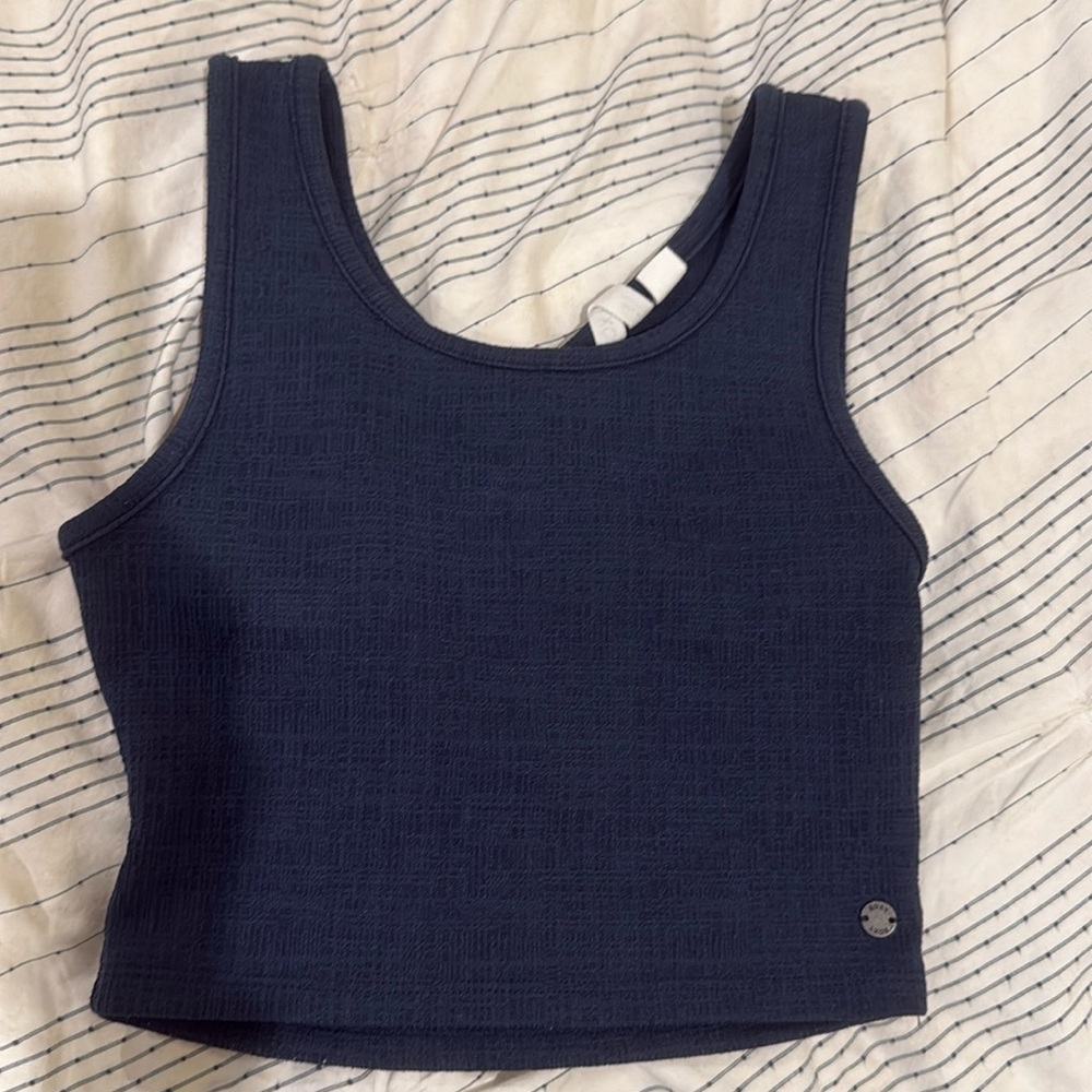 Roxy Good Keepsake women’s XS navy cropped tank